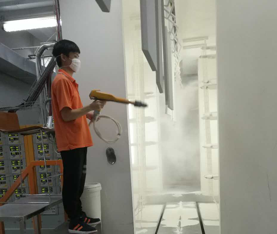 金属家具粉末静电喷涂