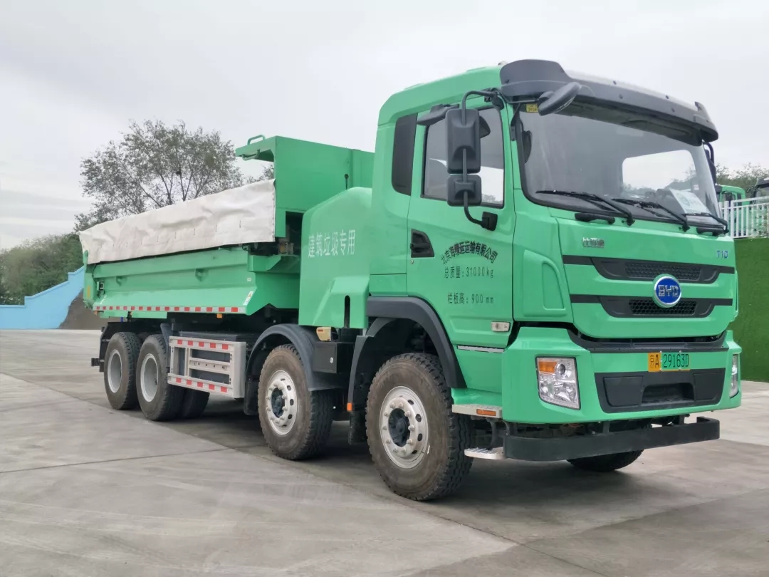 纯电动智能绿色渣土车